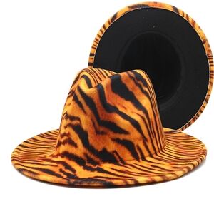 Tiger Print Women's Fedora Hat